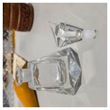 Vintage Dresser Vanity Accessories Lot Crystal Bottle, Beaded Bag, Carved Wood Boxes & More Decor