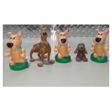 Vintage Style Scooby Doo Lot Mystery Machine, Scooby, Scrappy Wind-Up Toy, Car Figures 8pcs