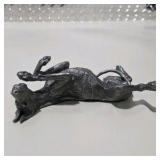 Signed L.M. Peterson Dog Sculpture Lot 3 Pc Numbered Art Figures Great Dane