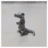 Fantasy Mini Figure Lot Winged Dragon Wizard Mage Sorcerer 6 Pc Silver Tone