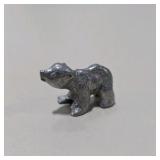 Vintage Style Silver Tone Mini Animal Figurines Lot 6 - Bear, Cat, Elephant, Deer, Horse, Bunny Rabbit