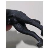 5 Piece Great Dane Lot -  Large Black Sandicast Great Dane, 3 Handmade Great Dane Figures, Standing Black Dog Figurine