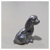 7 Pc Silver Tone Animal Figurine Lot Dogs Cats Pig Mini Metal Collectibles Set