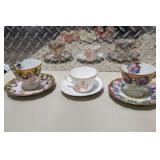 Vintage Bone China Teacup & Saucer Lot Shelley Aynsley Paragon Royal Chelsea England