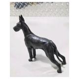 Great Dane Collector Lot - Large Standing Great Dane Statue, Small Standing Great Dane Figurine, Reclining Dog Figure, Wall Hook Decor