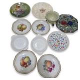 Vintage Decorative Plate & Bowl Lot - Schumann Arzberg, RECO, Floral Fruit, and More