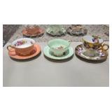 Vintage Bone China Teacup & Saucer Lot Shelley Aynsley Paragon Royal Chelsea England