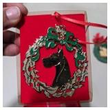 Great Dane Collector Holiday Decor Lot Welcome Sign, Christmas Stocking, Ornaments, Wall Decor