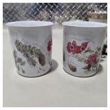 Vintage Porcelain Pottery Decor Lot w Japan Bell, Vase, Mugs, Elf, Christmas