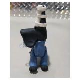 5 Piece Great Dane Lot -  Large Black Sandicast Great Dane, 3 Handmade Great Dane Figures, Standing Black Dog Figurine