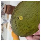 Vintage Dresser Vanity Accessories Lot Crystal Bottle, Beaded Bag, Carved Wood Boxes & More Decor