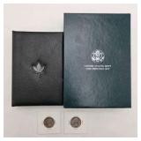 1990 U.S. Prestige Set + 1990 Royal Canadian Mint Set + 1935 & 1943 Silver Washington Quarters - Better Mixed Coin Lot