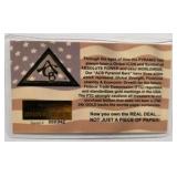 ACB Pyramid Bar 24K Gold 5 Grain Bullion Card - 2011 American Certified Bullion - Serial #000942