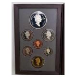 1995 Canada Coin Set + 1972 40% Silver Eisenhower Dollar - approximate combined actual silver weight of about 0.6911 troy ounces total