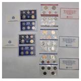 2002 & 2003 U.S. Mint Proof Sets + 2002 & 2003 Uncirculated Mint Sets P/D - 5 Set Coin Lot w/ COAs