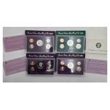 1991 1992 1993 1994 U.S. Mint Proof Set Lot - 4 Original Sets w/ COAs - Estate Coin Collection