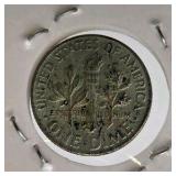 5 Silver Coin Lot - 1895-O Barber Quarter, 1909 Barber Quarter, 1958 Franklin Half, 1967 Kennedy Half, 1954 Roosevelt Dime