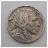 20 Buffalo Nickels - 6 Dated 1935 1936 1937 + 14 Dateless - Vintage Estate Coin Lot