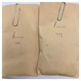 2 LB 1 OZ Sorted Wheat & Lincoln Pennies Lot - 1916 1920 1924 1939 1940 1945 1947 1948 1957 1959 1963 1964 1965 1968