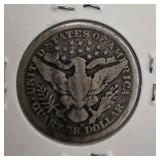 SILVER U.S. COIN LOT – 1967 SPECIAL MINT SET + 10 KENNEDY HALF DOLLARS + 1908 & 1896 BARBER QUARTERS + 1904 BARBER DIME – 90% & 40% SILVER