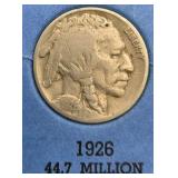 15 Buffalo Nickels + Starter Album Lot - 1924-S 1927-S 1923 1925 1926 1927 1928 1929 1936 1937 - Vintage U.S. Coins