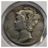 1968 U.S. Proof Set + 7 Silver Dimes - 1916 1920 1938 1944 Mercury & Roosevelt Dimes - Over .65 Troy Oz Silver