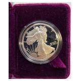1992-S Proof Silver American Eagle w/ Box & COA + 2 Silver Roosevelt Dimes - Over 1.14 Troy Oz Silver