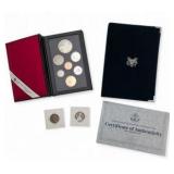 1990 U.S. Prestige Set + 1990 Royal Canadian Mint Set + 1935 & 1943 Silver Washington Quarters - Better Mixed Coin Lot