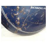 Original Crest liner Richmond IN Convex Button Metal Sign