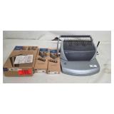 GBC CombBind C110 Binding Machine with 3 Boxes CombBind Spines & Presentation Covers