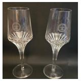 Pair of Remy Martin Louis XIII Christophe Pillet Crystal Cognac Glasses - 6 oz Rare Size