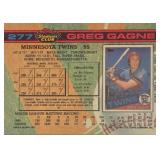 Topps Stadium Club Baseball Card 1991 - Autographed GREG GAGNE - Minnesota Twins