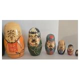 Matryoshka Nesting Dolls - Russian Leaders Portraits, 9-Piece Set