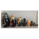 Matryoshka Nesting Dolls - Russian Leaders Portraits, 9-Piece Set