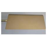 Vintage MCM Brass Floor Lamp with Rectangular Shade - Working