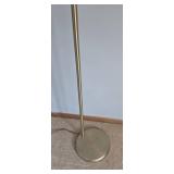 Vintage MCM Brass Floor Lamp with Rectangular Shade - Working