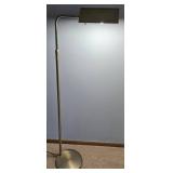 Vintage MCM Brass Floor Lamp with Rectangular Shade - Working
