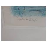 Ira Moskowitz Flowers - Signed Artist Proof Lithograph (Framed)