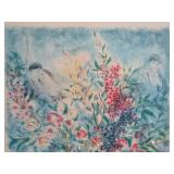 Ira Moskowitz Flowers - Signed Artist Proof Lithograph (Framed)