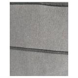 Pair of Blue-Gray Textured Throw Pillows with Corded Stripes