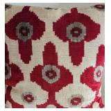 Pair of Crate & Barrel Paavo Pillow Covers w/ Down Inserts - 20 x 20
