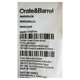 Pair of Crate & Barrel Paavo Pillow Covers w/ Down Inserts - 20 x 20