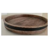 3 Piece Willow Tree Figures & Rustic Lazy Susan