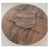 3 Piece Willow Tree Figures & Rustic Lazy Susan