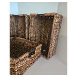 Matching Set of 3 Threshold Storage Basket One New With tags