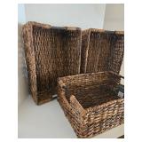 Matching Set of 3 Threshold Storage Basket One New With tags
