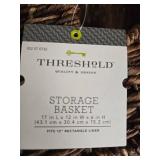 Matching Set of 3 Threshold Storage Basket One New With tags