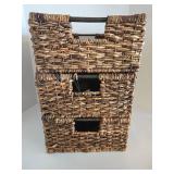 Matching Set of 3 Threshold Storage Basket One New With tags