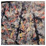Jackson Pollock BLUE POLES Number 11 Canvas Screen-Print Reproduction