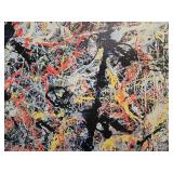 Jackson Pollock BLUE POLES Number 11 Canvas Screen-Print Reproduction